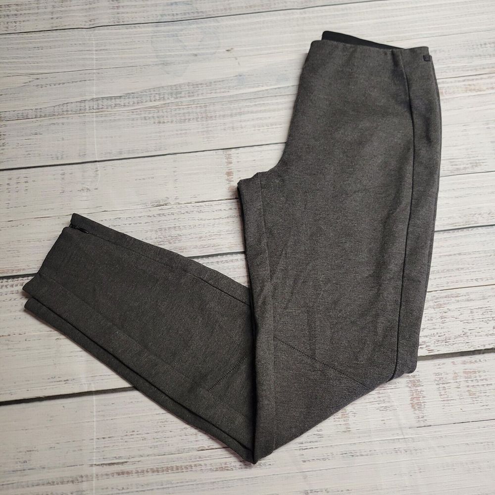 Polo‎ Ralph Lauren Ponte Leggings Tapered Stretch Ankle Zip Gray Women's Size 4